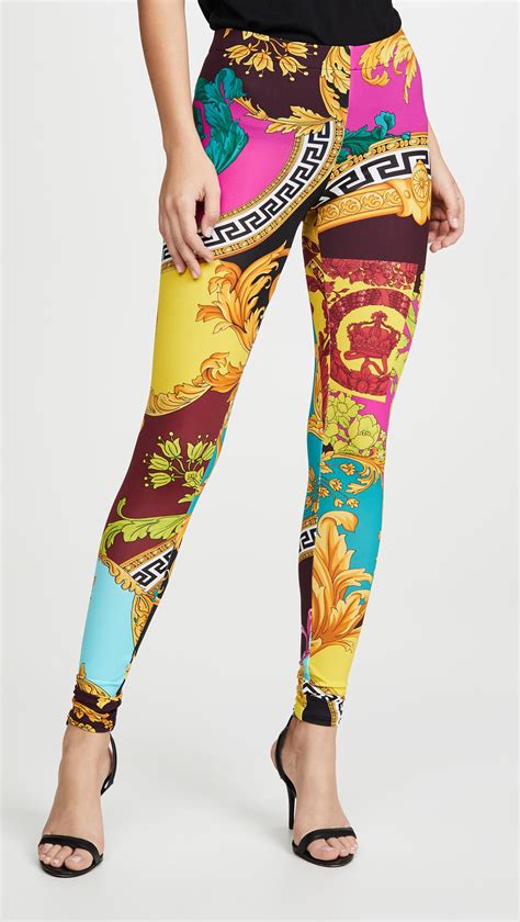 womens versace shorts|versace leggings women's.